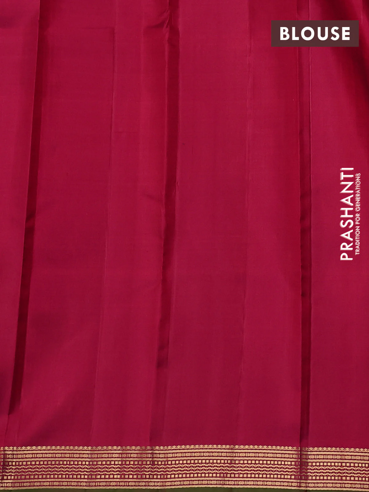 Pure kanchipuram silk saree pink and dual shade of green with plain body and rich zari woven border - Image 4
