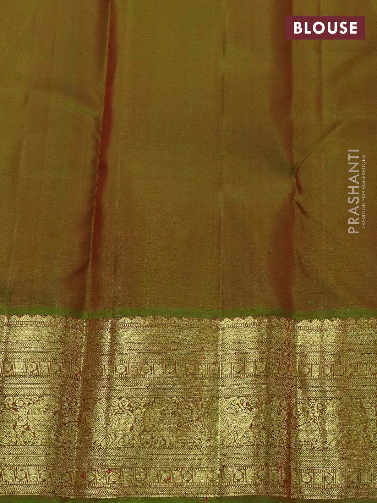 Pure kanchipuram silk saree pink and light green with zari woven buttas and zari woven border - Image 4