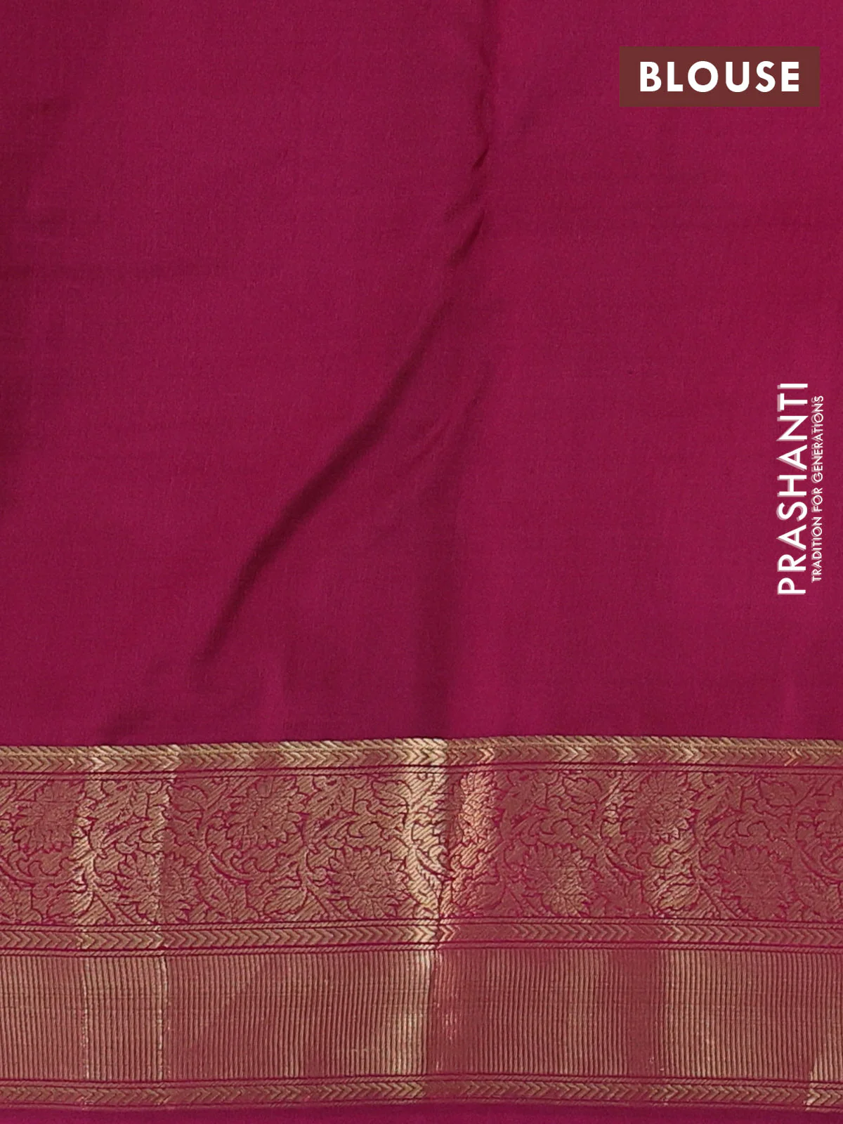 Pure kanchipuram silk saree pink and magenta pink with paisley zari woven buttas and rich zari woven border - Image 4