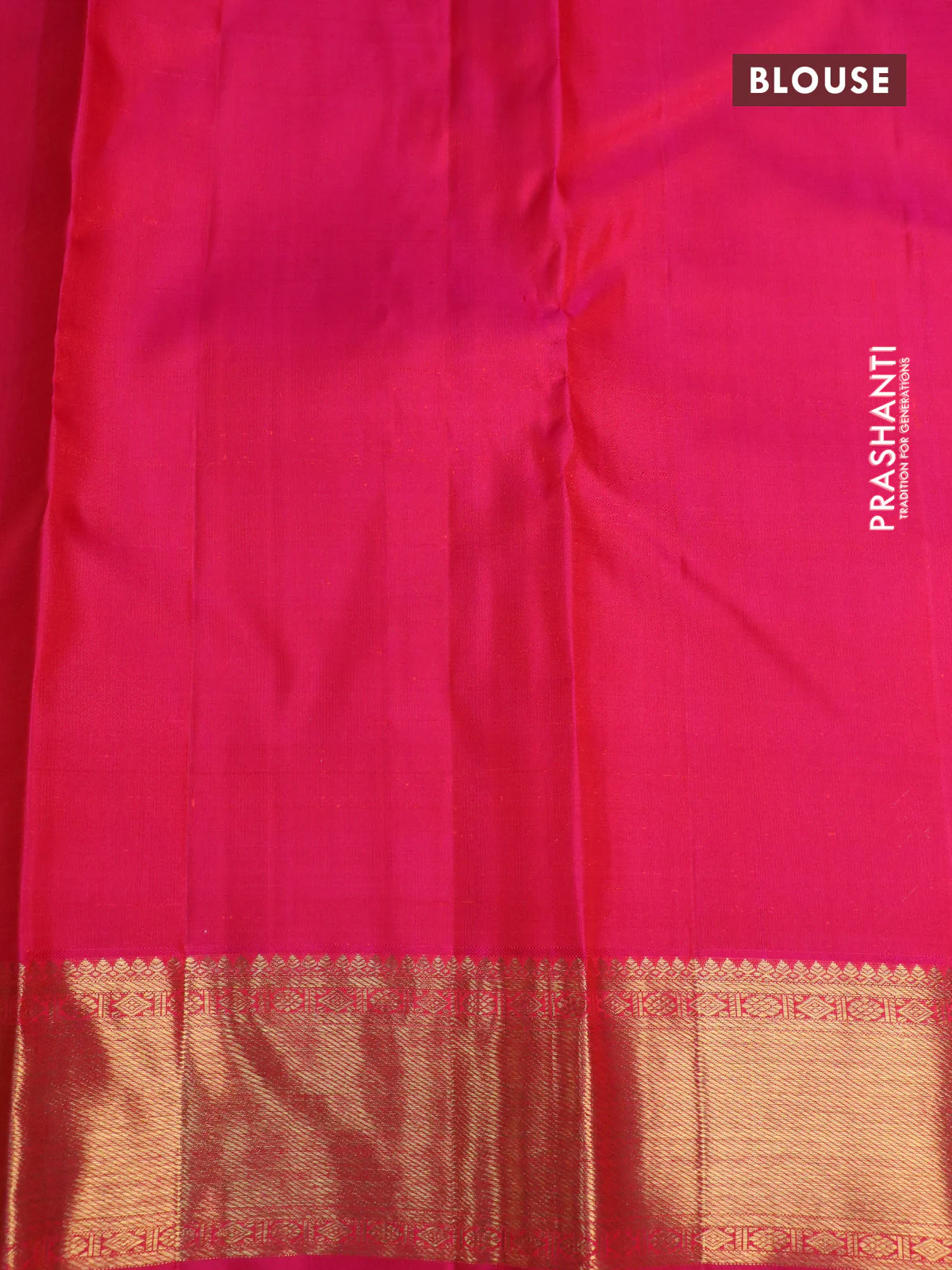 Pure kanchipuram silk saree pink with allover zari woven brocade weaves and zari woven border - Image 4