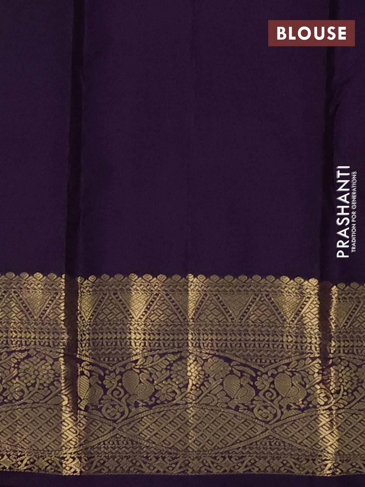 Pure kanchipuram silk saree pista green and deep jamun with zari woven buttas and zari woven korvai border - Image 3