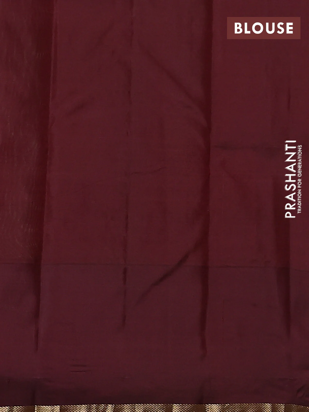 Pure kanchipuram silk saree pista green and wine shade with zari woven buttas and simple zari woven border - Image 3