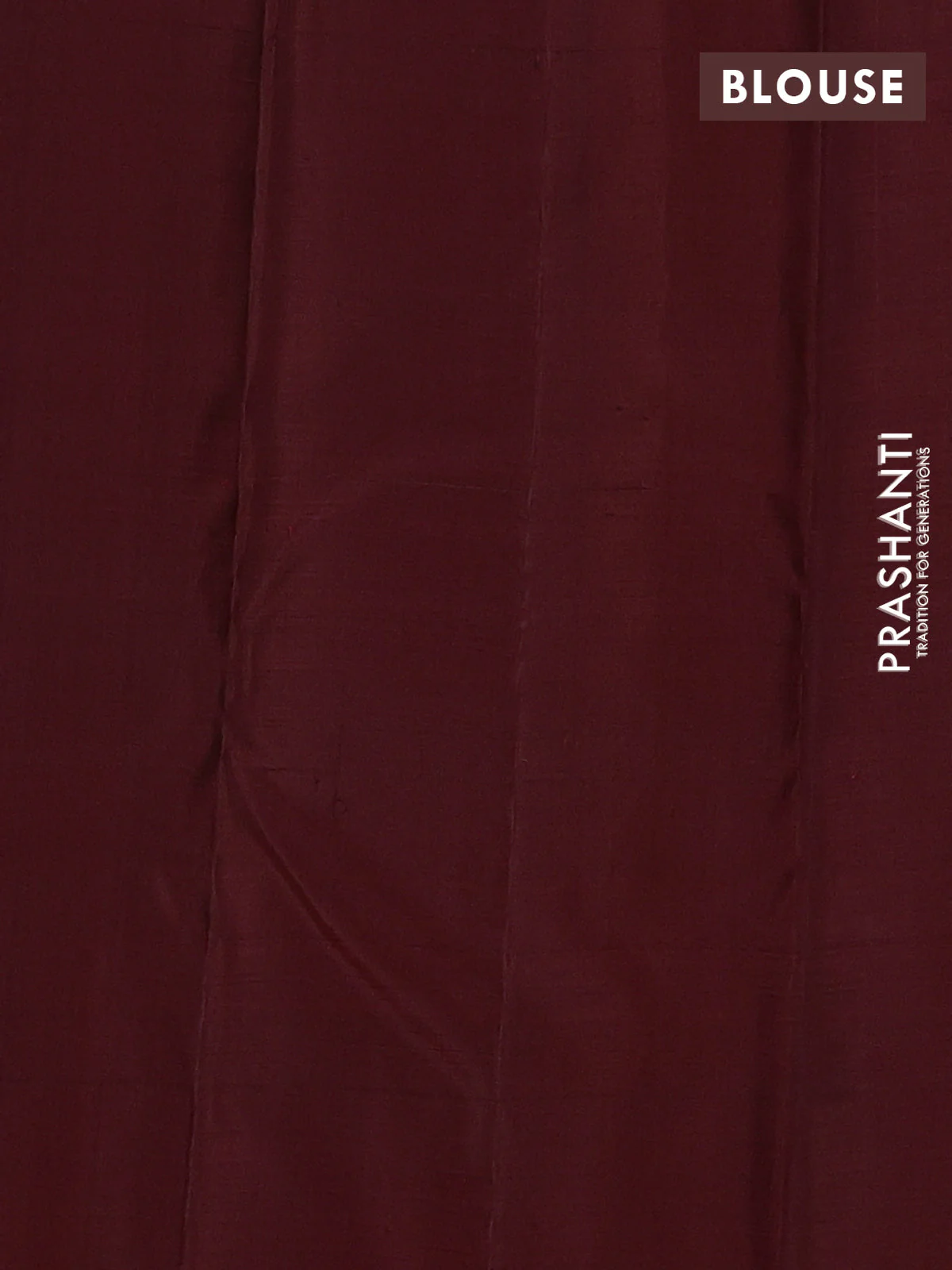 Pure kanchipuram silk saree purple and maroon with half & half style and long zari woven border - Image 4