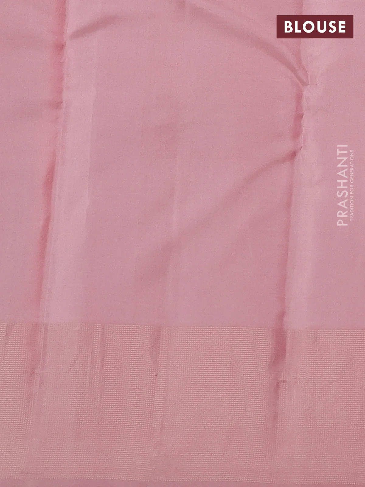 Pure kanchipuram silk saree purple and pastel peach with zari woven buttas and zari woven border - Image 4