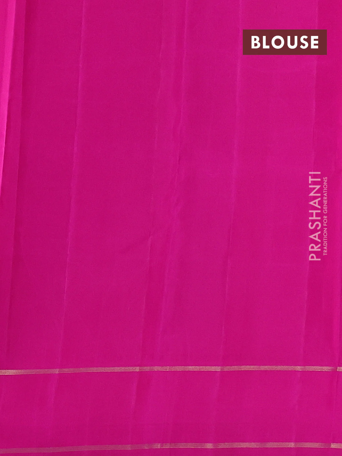 Pure kanchipuram silk saree purple and pink with allover zari stripe weaves & buttas and rettapet zari woven border - Image 4
