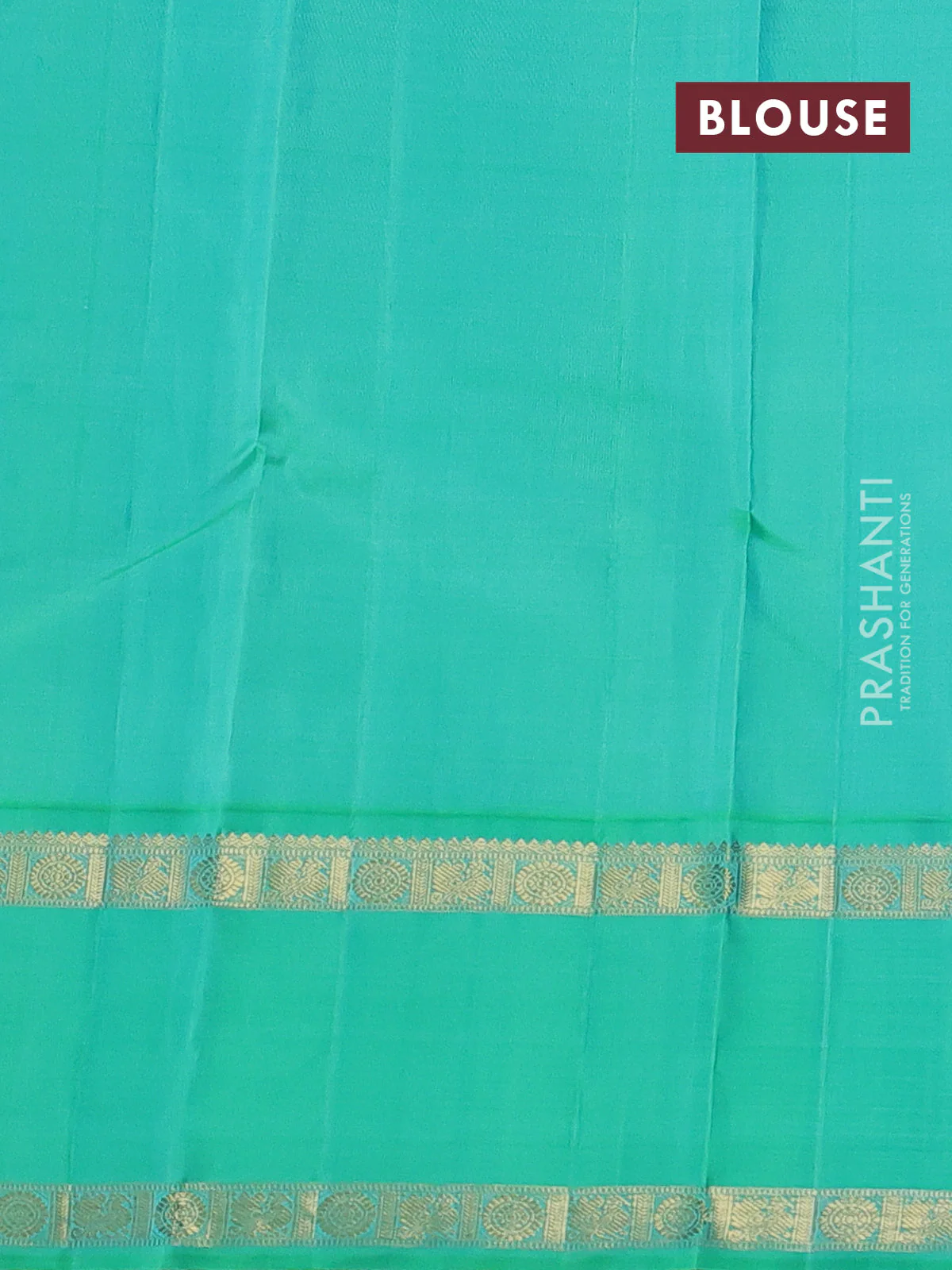 Pure kanchipuram silk saree purple and teal green with rudhraksha & annam zari woven buttas and rettapet zari woven korvai border - Image 4