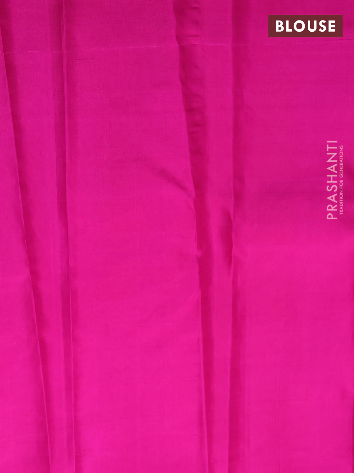 Pure kanchipuram silk saree rani pink with allover zari woven brocade weaves and krishnar weaving pallu - Image 4