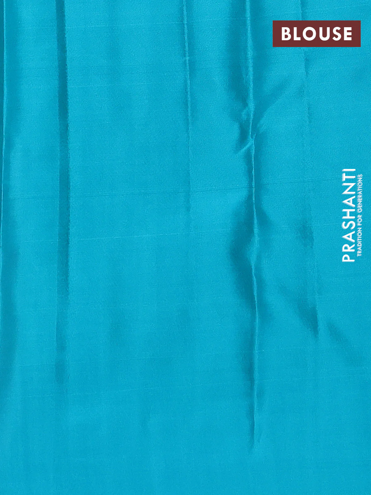 Pure kanchipuram silk saree red and teal blue with allover zari weaves and simple border - Image 4