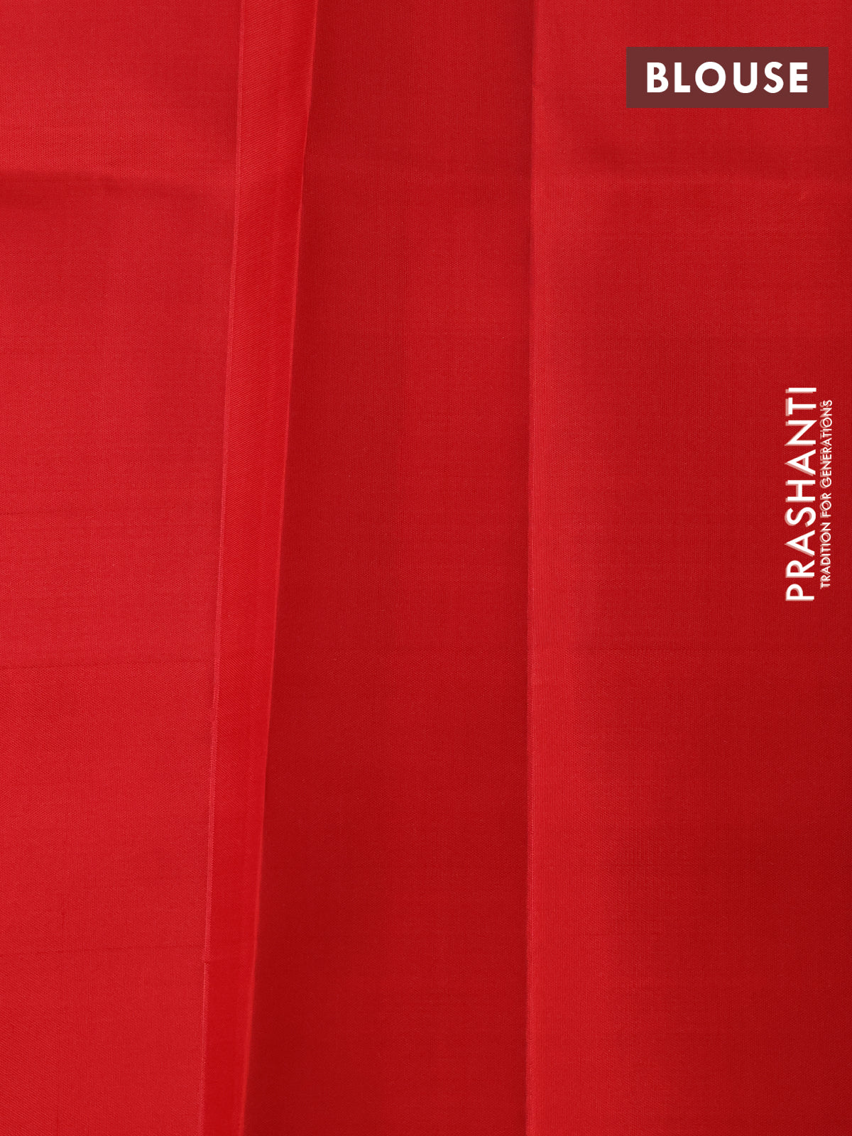 Pure kanchipuram silk saree red with allover zari woven brocade weaves and simple border - Image 9