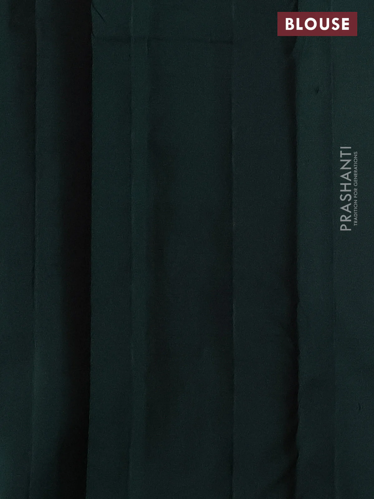 Pure kanchipuram silk saree reddish pink and bottle green with allover zari weaves in borderless style - Image 3