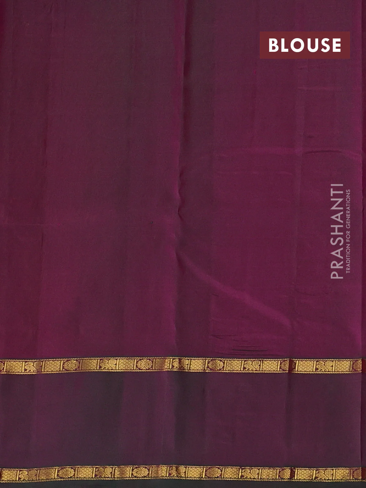 Pure kanchipuram silk saree reddish pink and dual shade of purple with zari woven buttas and rettapet zari woven annam butta border - Image 3
