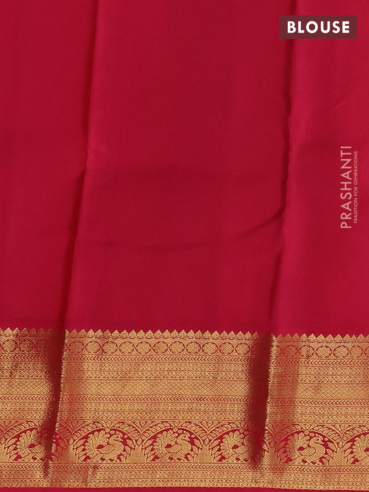 Pure kanchipuram silk saree royal blue and pink with zari woven buttas and rich zari woven korvai border - Image 4