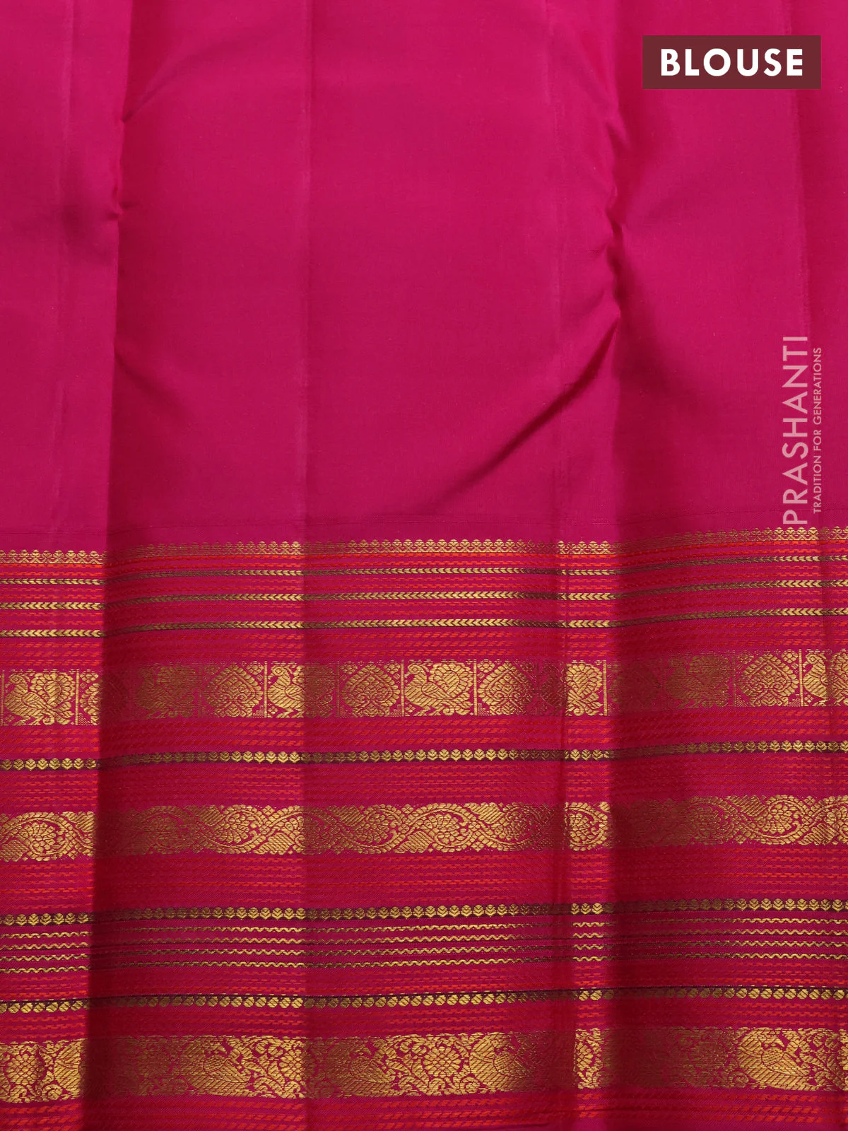 Pure kanchipuram silk saree sandal and pink with allover zari woven brocade weaves and long rich zari woven border - Image 4