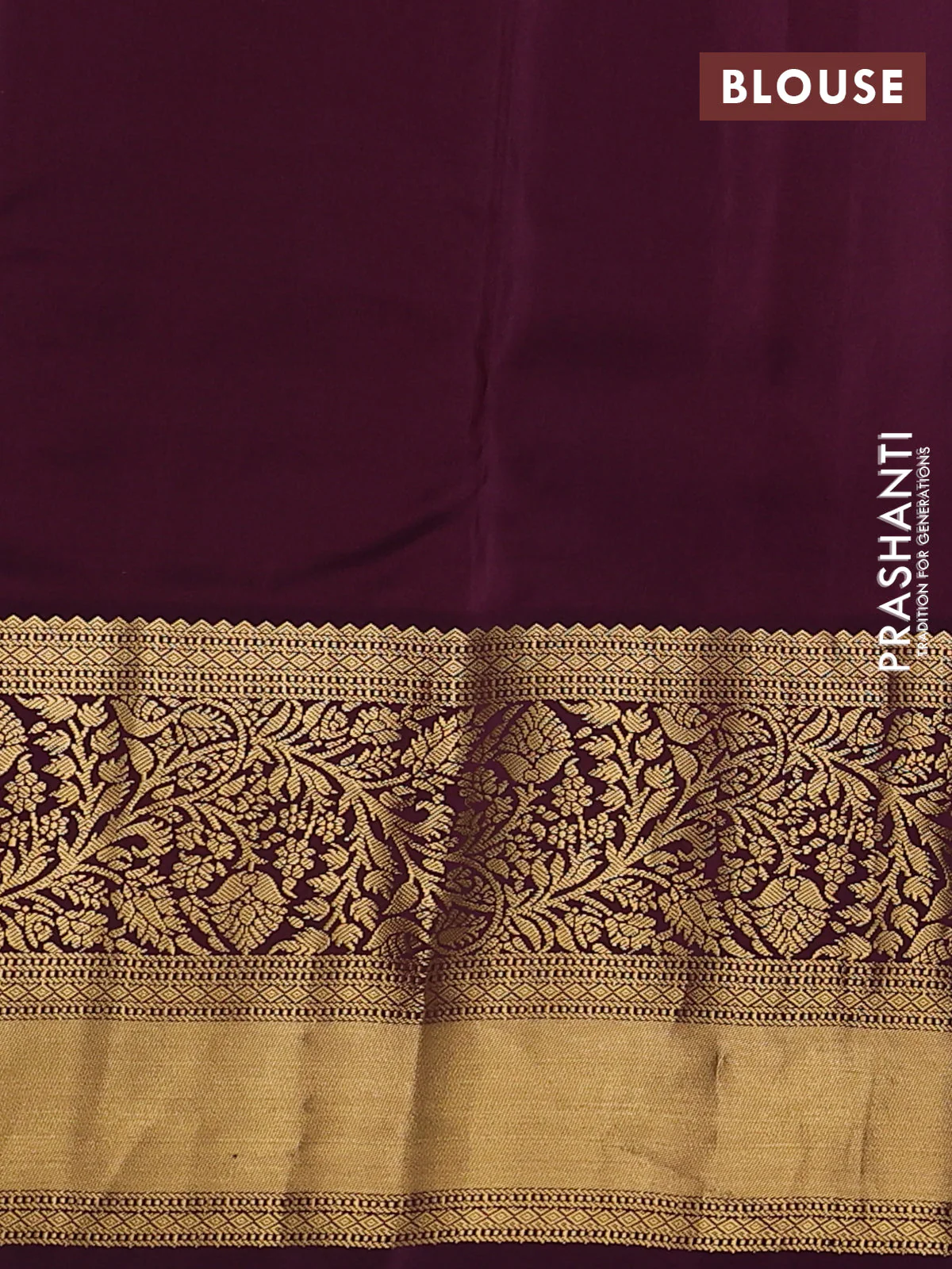 Pure kanchipuram silk saree teal blue and deep maroon with allover zari woven buttas and long zari woven border - Image 3