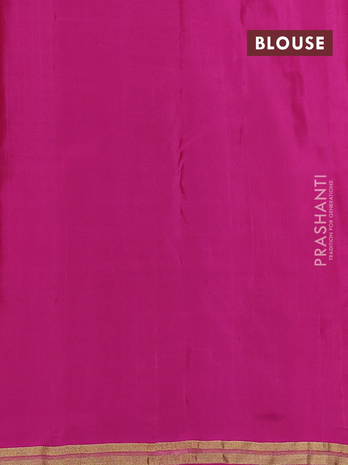 Pure kanchipuram silk saree teal blue and pink with plain body and zari woven border - Image 4