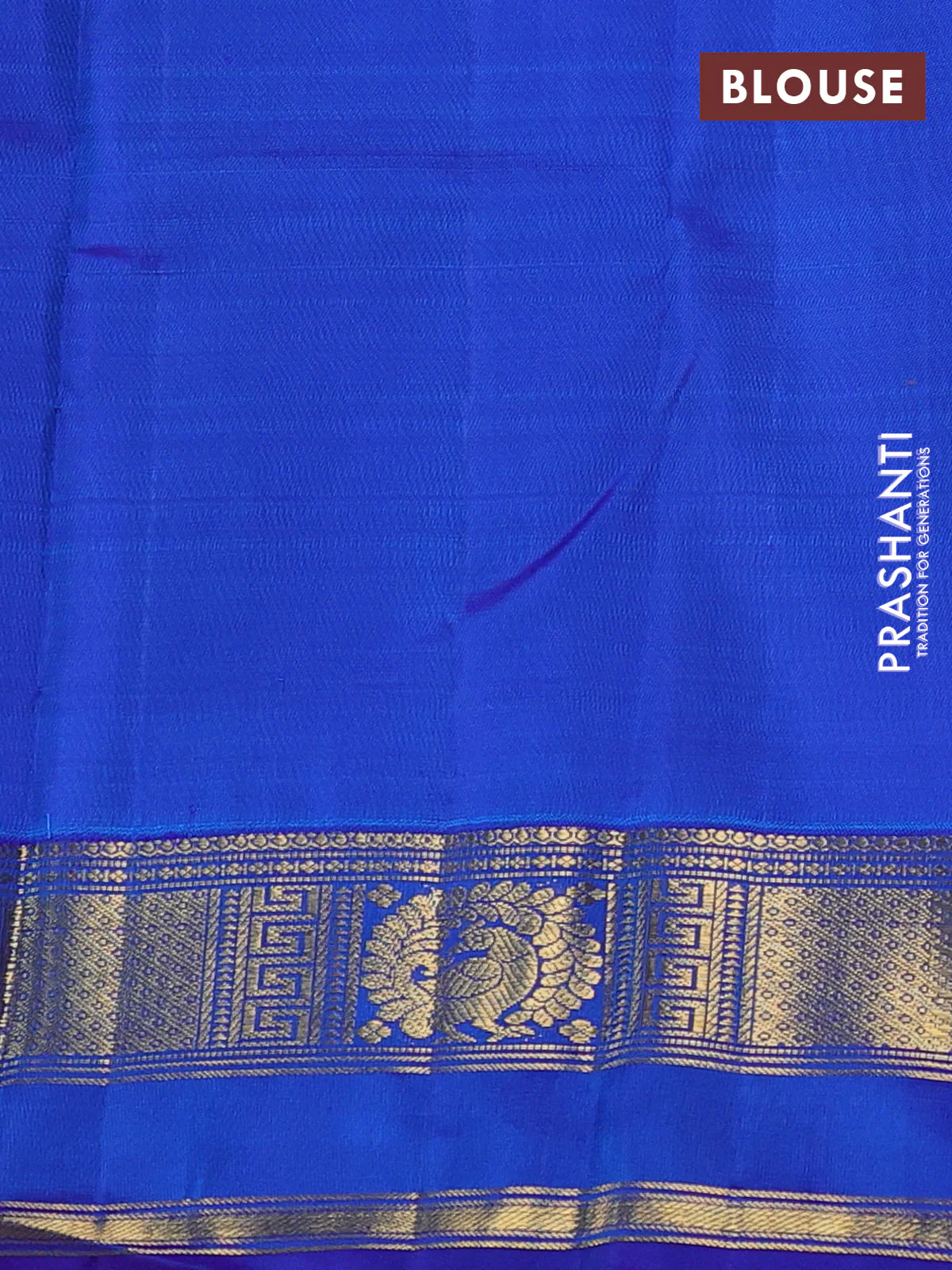 Pure kanchipuram silk saree teal blue shade and blue with zari woven buttas and rettapet zari woven border - Image 4