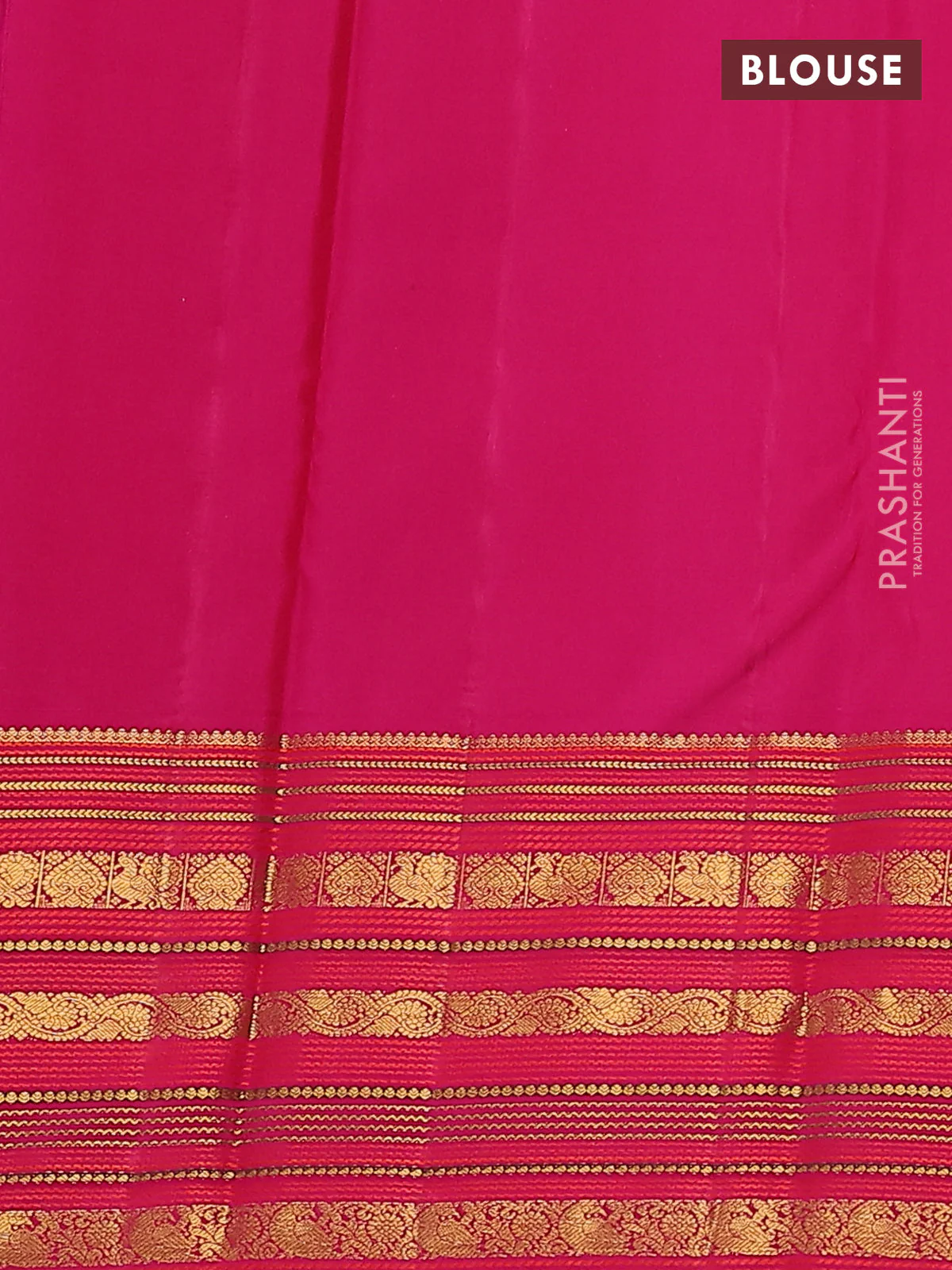 Pure kanchipuram silk saree teal green and pink with allover zari woven brocade weaves and zari woven korvai border - Image 8