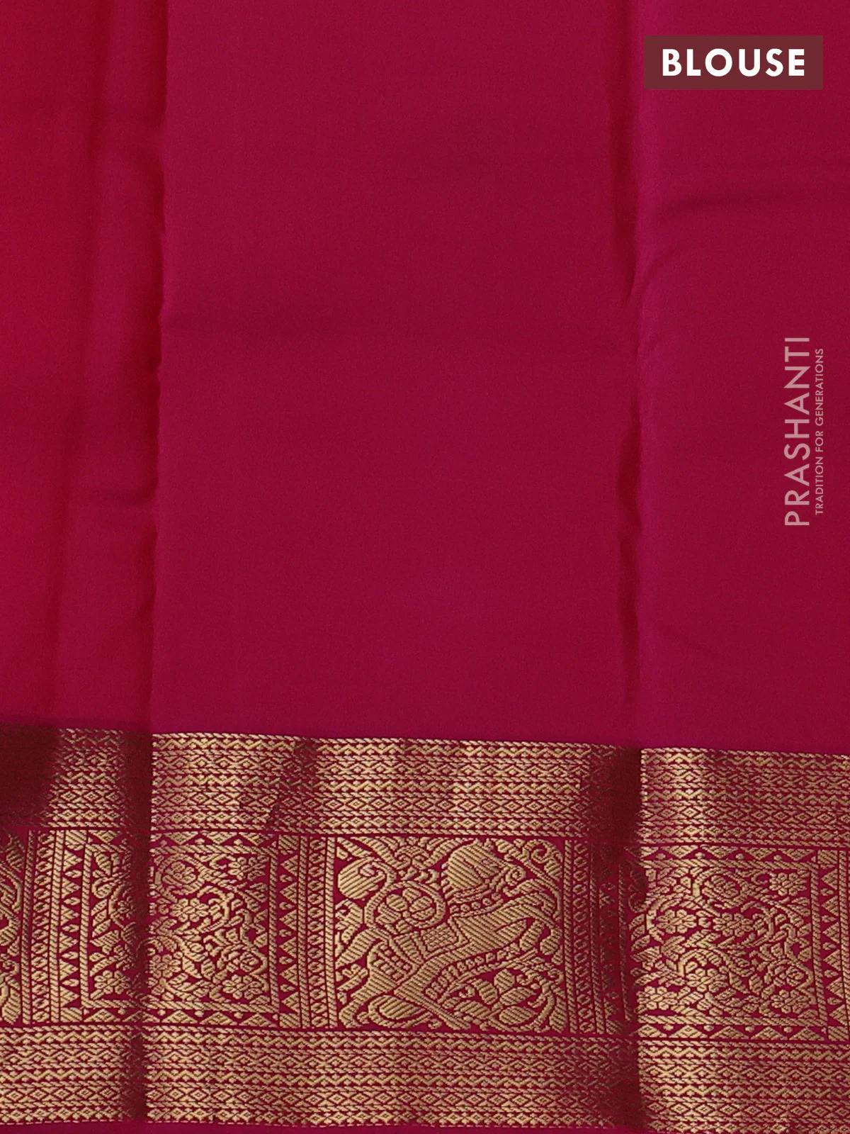 Pure kanchipuram silk saree teal green and pink with paisley zari woven buttas and zari woven korvai border - Image 4