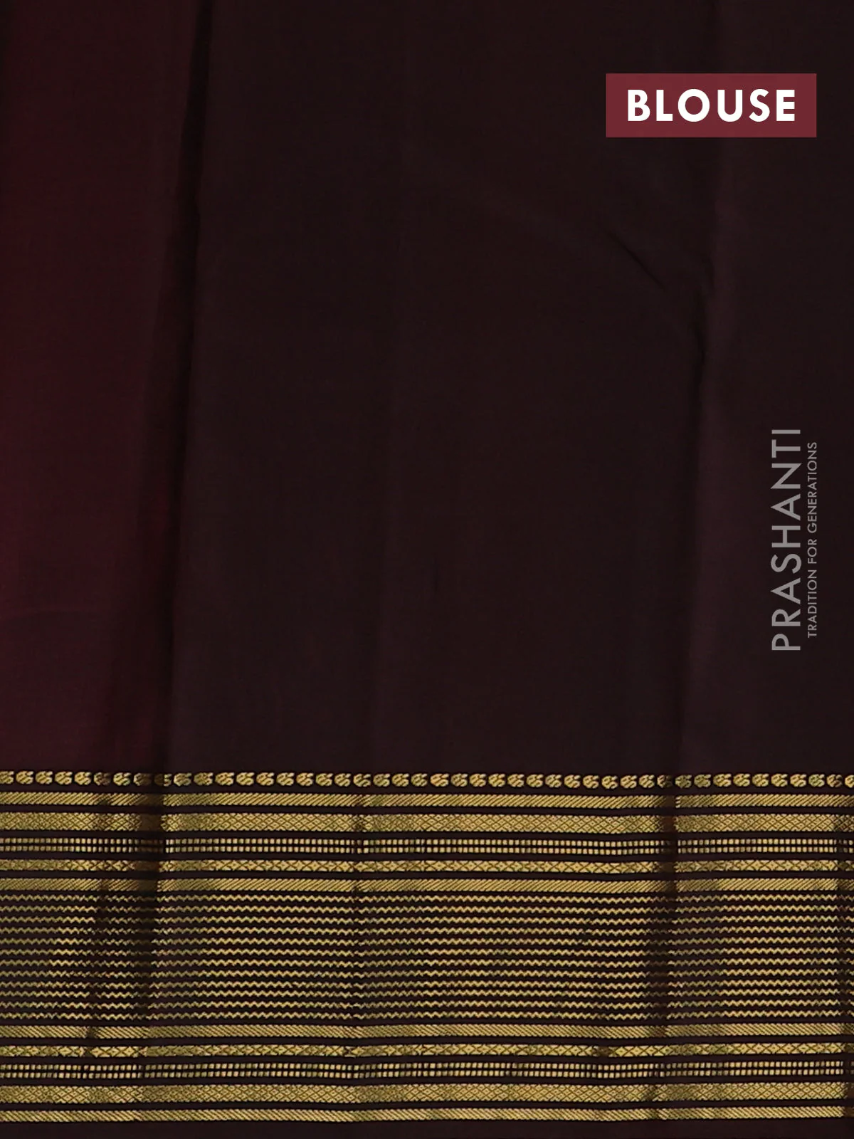 Pure kanchipuram silk saree tomato red and coffee brown with zari woven buttas and zari woven border - Image 4