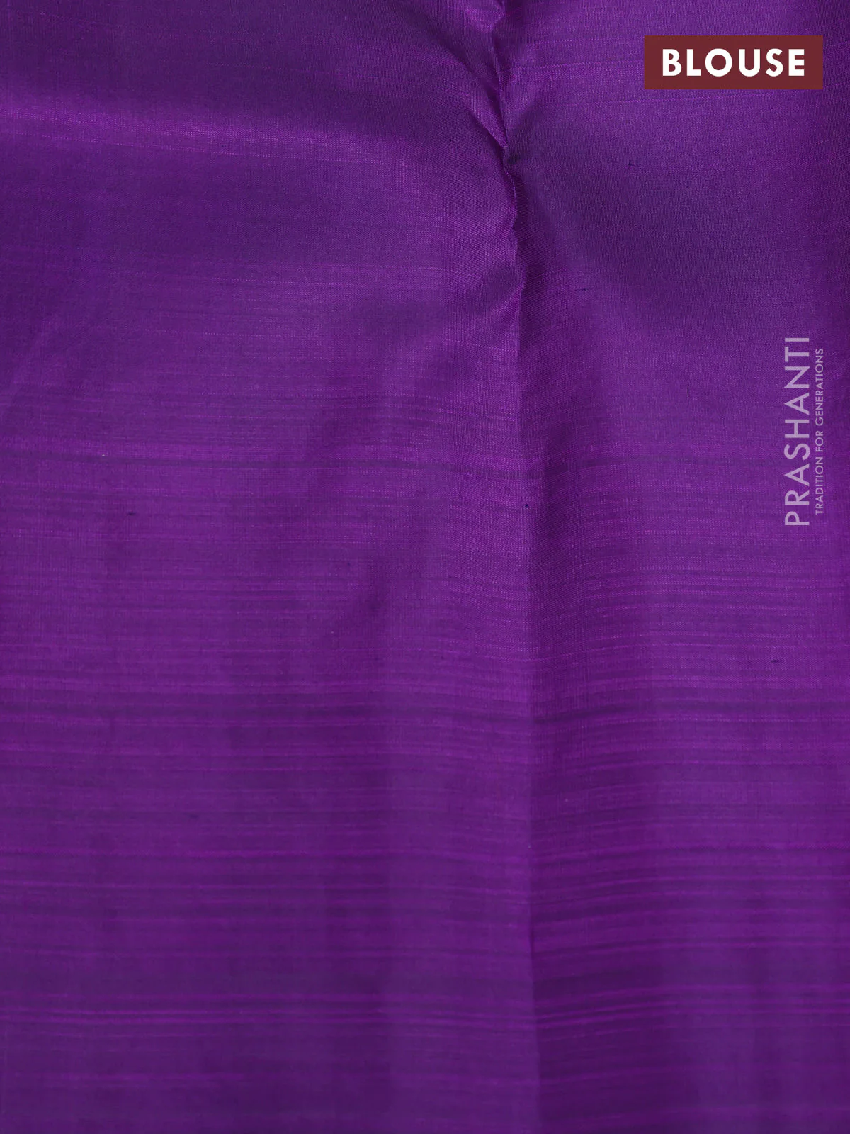 Pure kanchipuram silk saree violet and teal blue with zari woven buttas and long zari woven border - Image 4