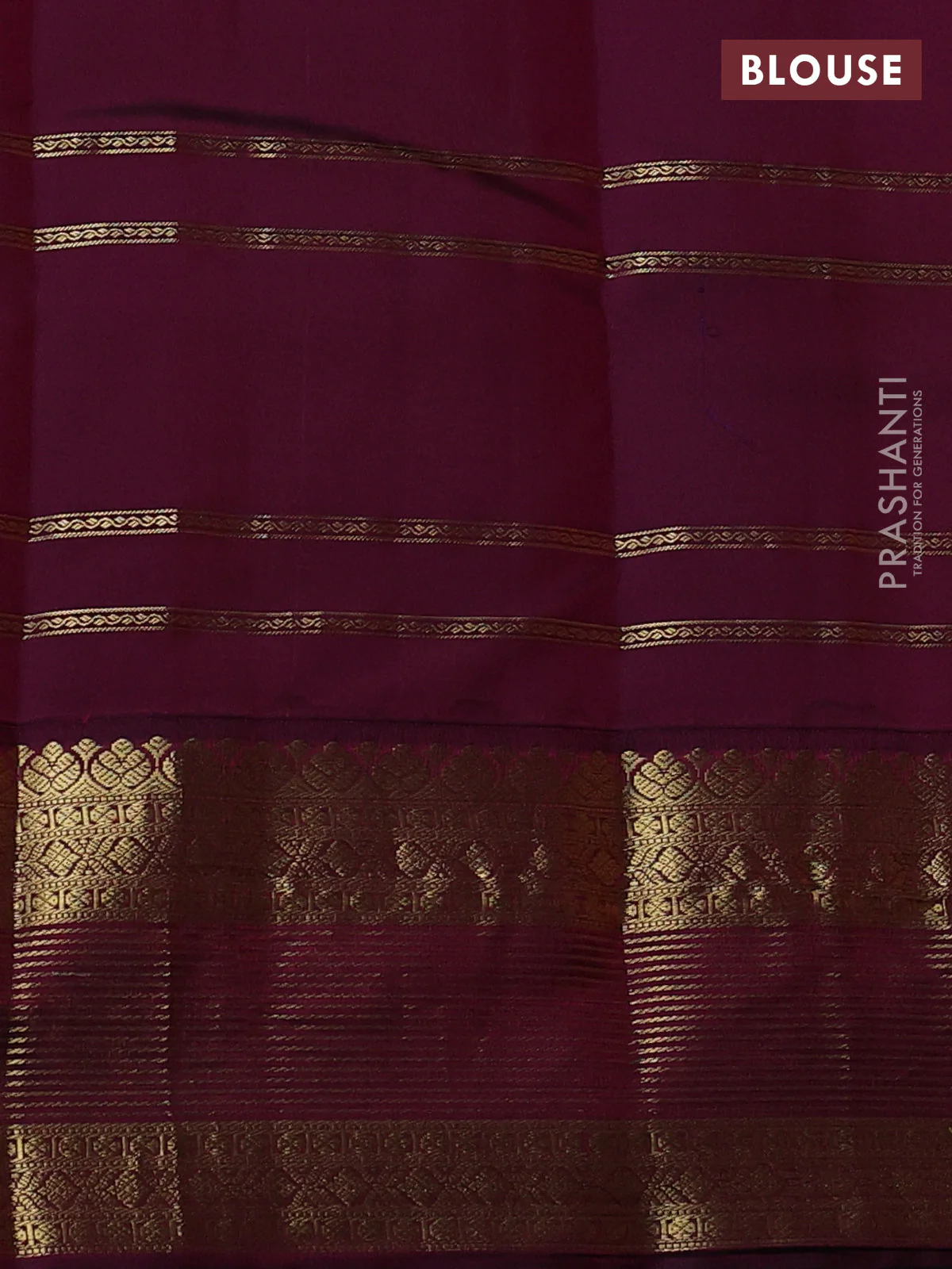 Pure kanchipuram silk saree yellow and wine shade with allover zari weaves & buttas and rich zari woven korvai border - Image 4