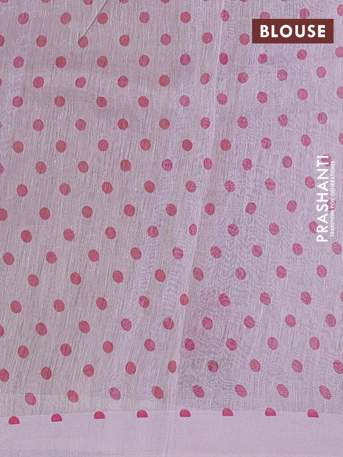 Pure linen silk saree pastel lavender with allover floral prints and simple border - Image 3