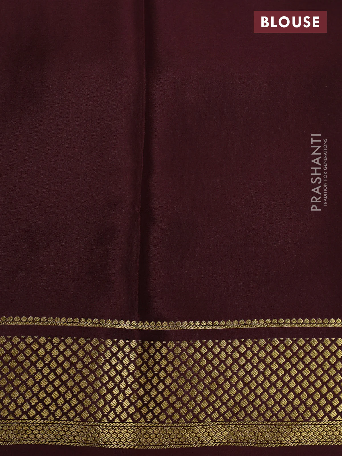Pure mysore partly silk saree mustard yellow and brown with plain body and zari woven border - Image 9