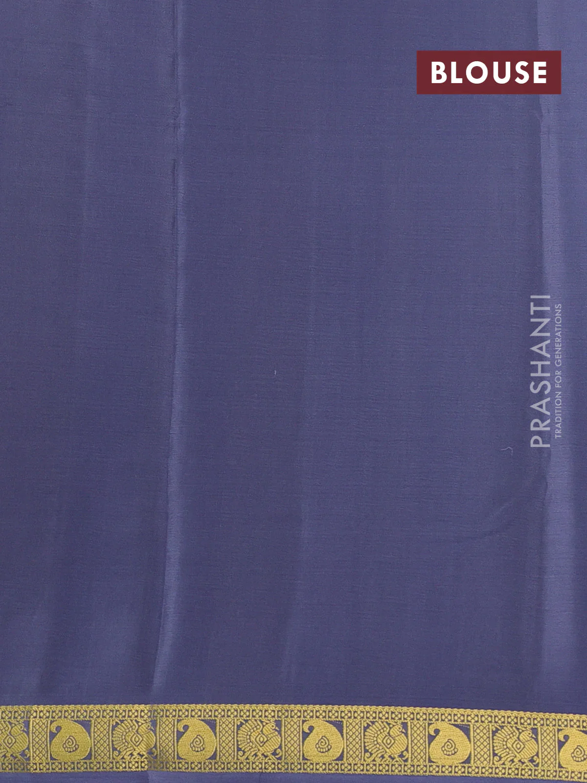 Pure mysore silk saree black and grey with allover zari stripes pattern & buttas and zari woven border - Image 3