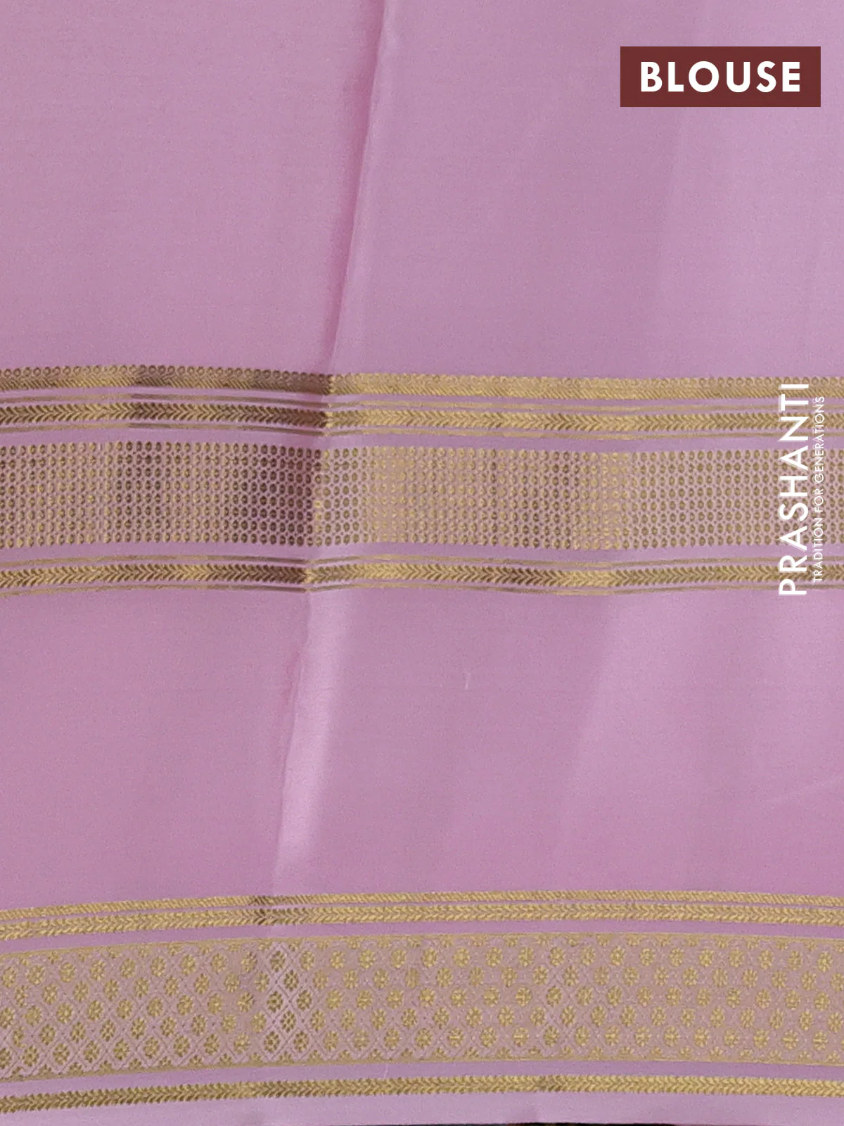 Pure mysore silk saree bottle green and pastel pink with plain body and rettapet zari woven border - Image 3