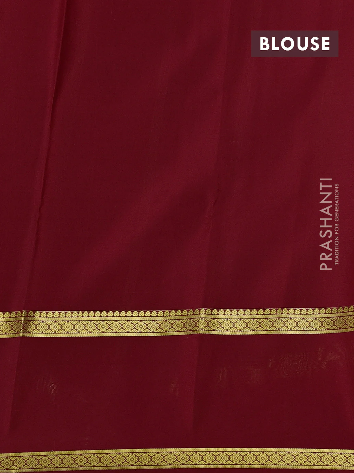 Pure mysore silk saree bottle green and red with allover zari woven checked pattern and rettapet zari woven border - Image 3