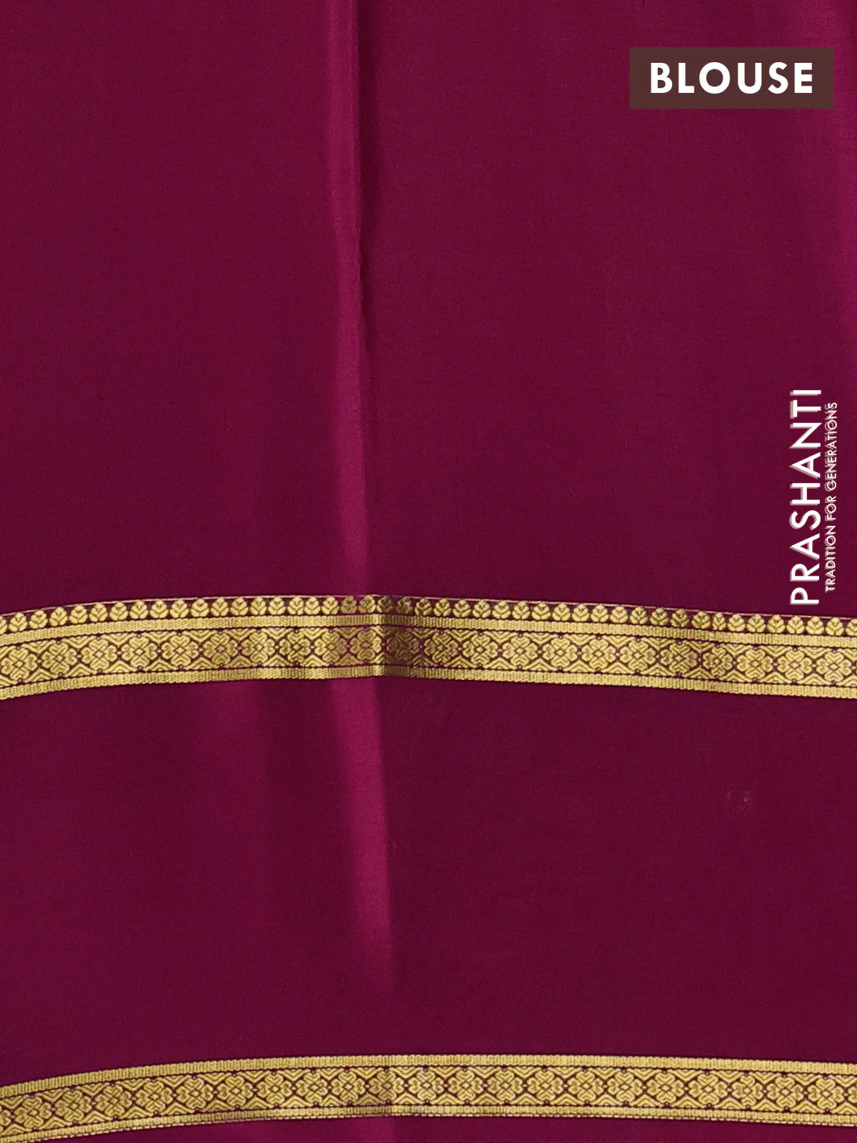 Pure mysore silk saree coffee brown and magenta pink with allover zari woven checked pattern and rettapet zari woen border - Image 3