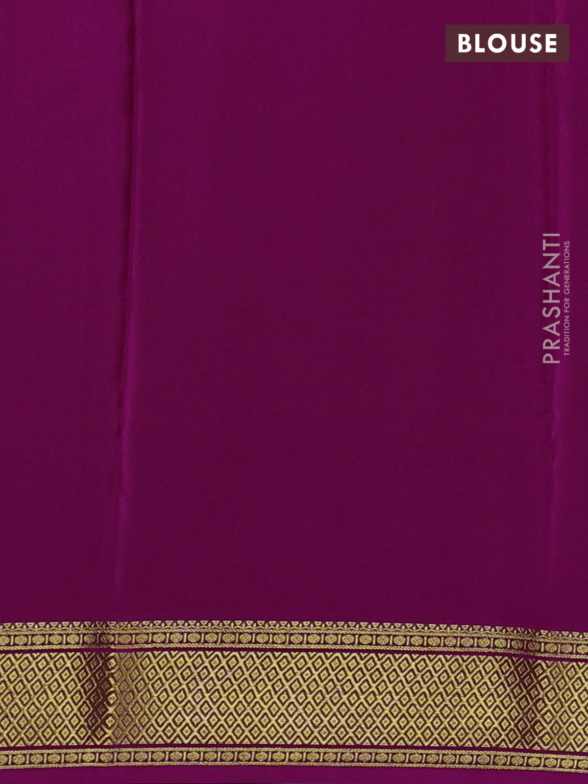 Pure mysore silk saree coffee brown and pink with allover zari checks & buttas and zari woven border - Image 3