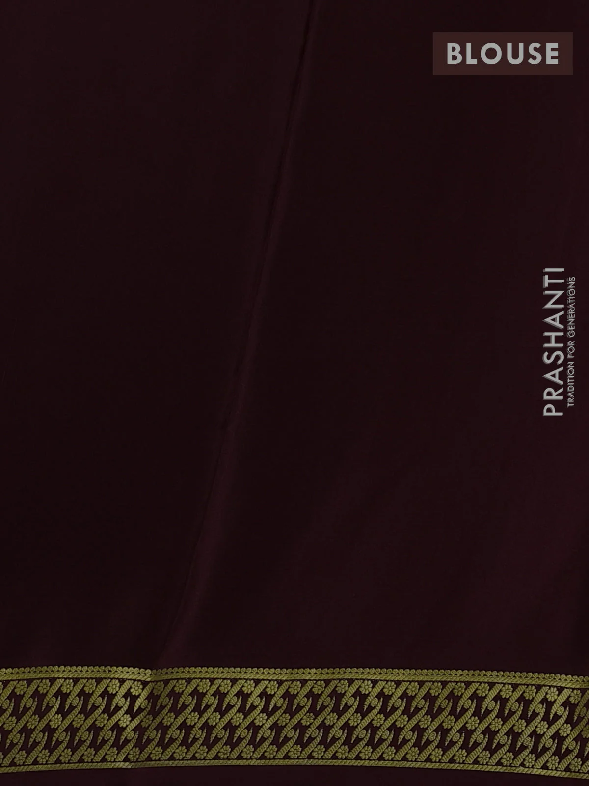 Pure mysore silk saree coffee brown with allover zari woven buttas and zari woven border - Image 3