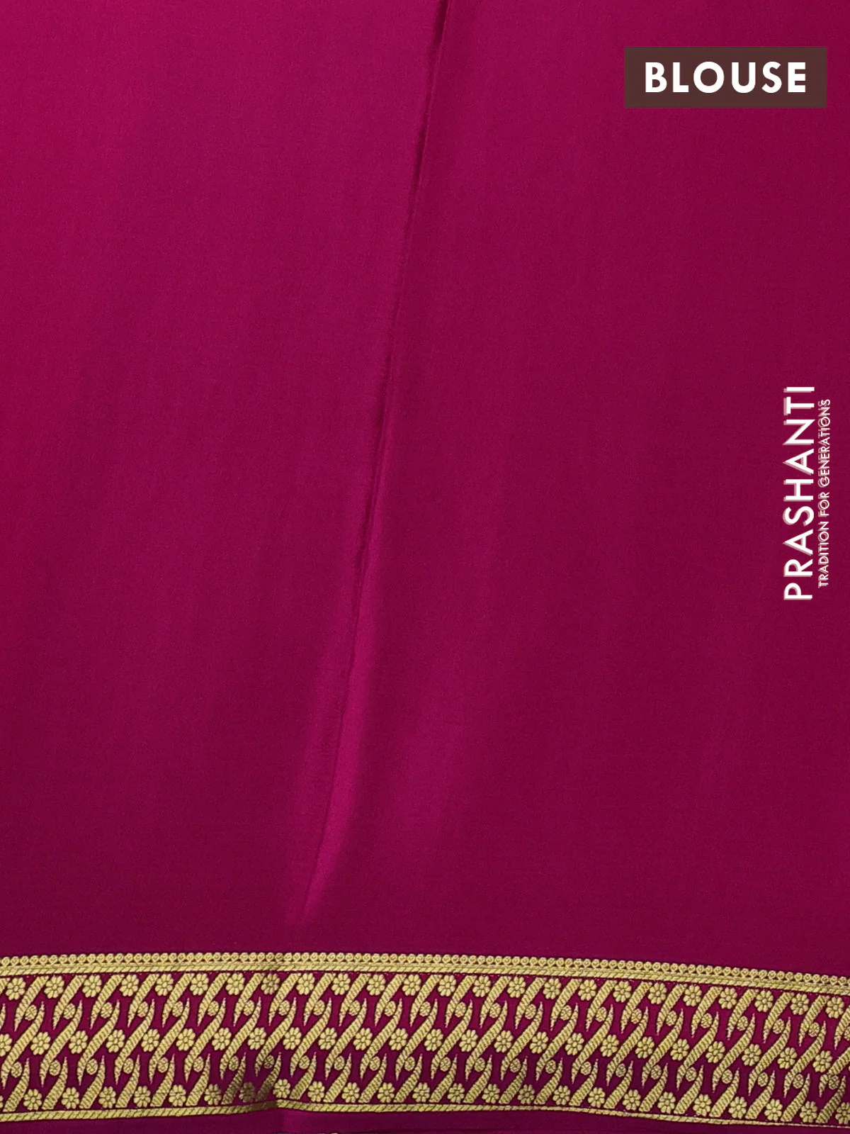 Pure mysore silk saree dark pink with allover zari woven buttas and zari woven border - Image 3