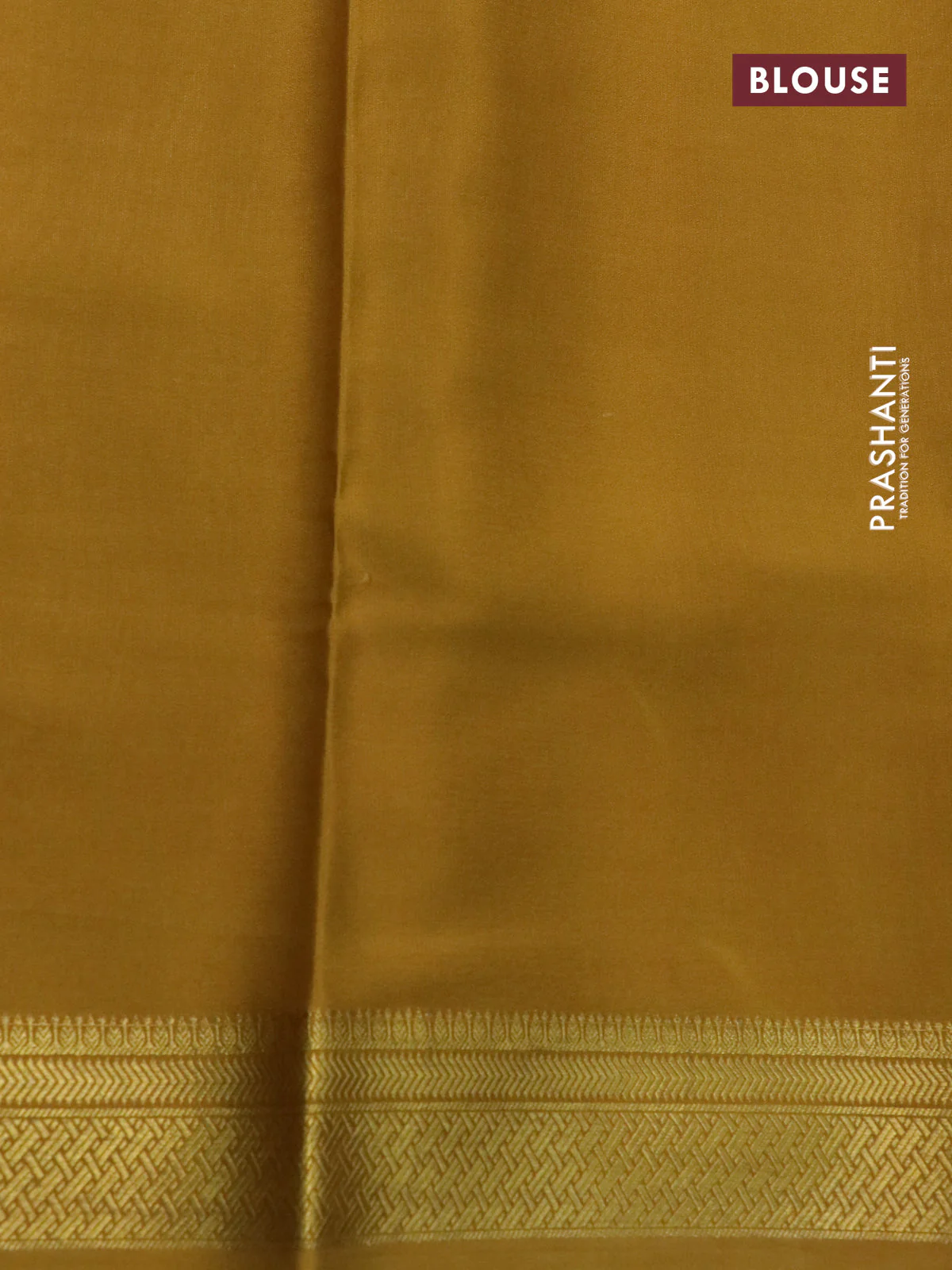 Pure mysore silk saree deep maroon and dark mustard with kalamkari digital prints and long zari woven border - Image 4