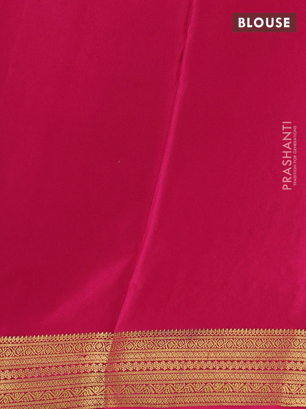 Pure mysore silk saree deep maroon and pink with allover zari woven buttas and zari woven border - Image 3