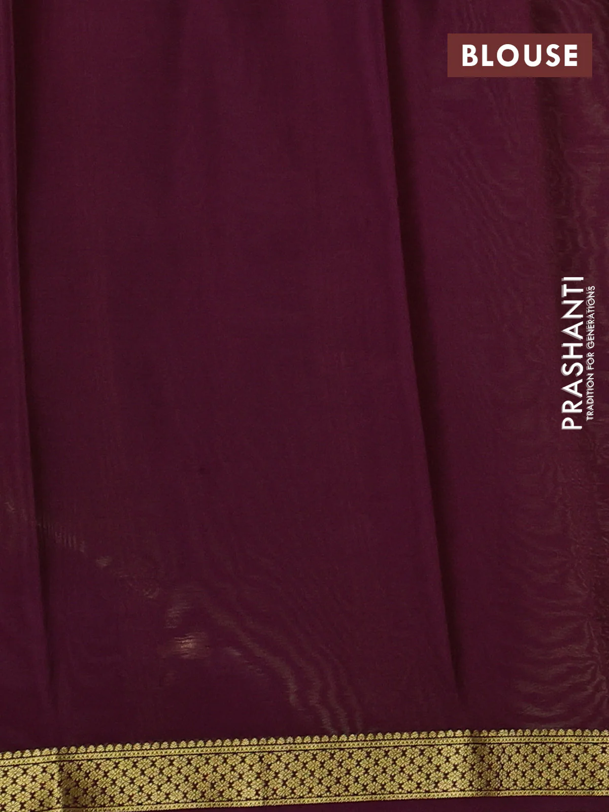 Pure mysore silk saree fluorescent green and wine shade with plain body and zari woven border - Image 3