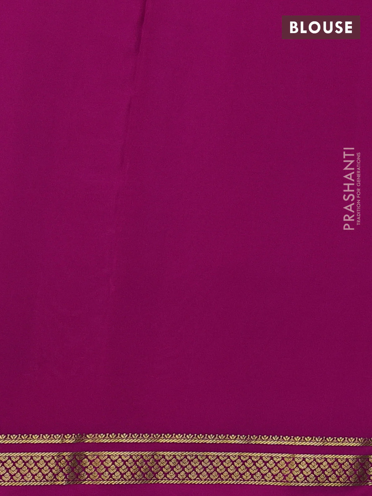 Pure mysore silk saree grey and pink with allover zari woven checked pattern and zari woven borbder - Image 3