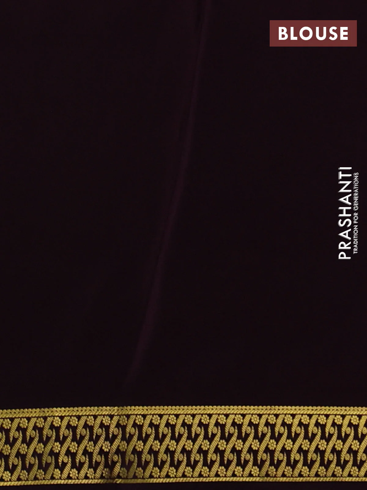 Pure mysore silk saree jamun shade with allover zari woven buttas and zari woven border - Image 3
