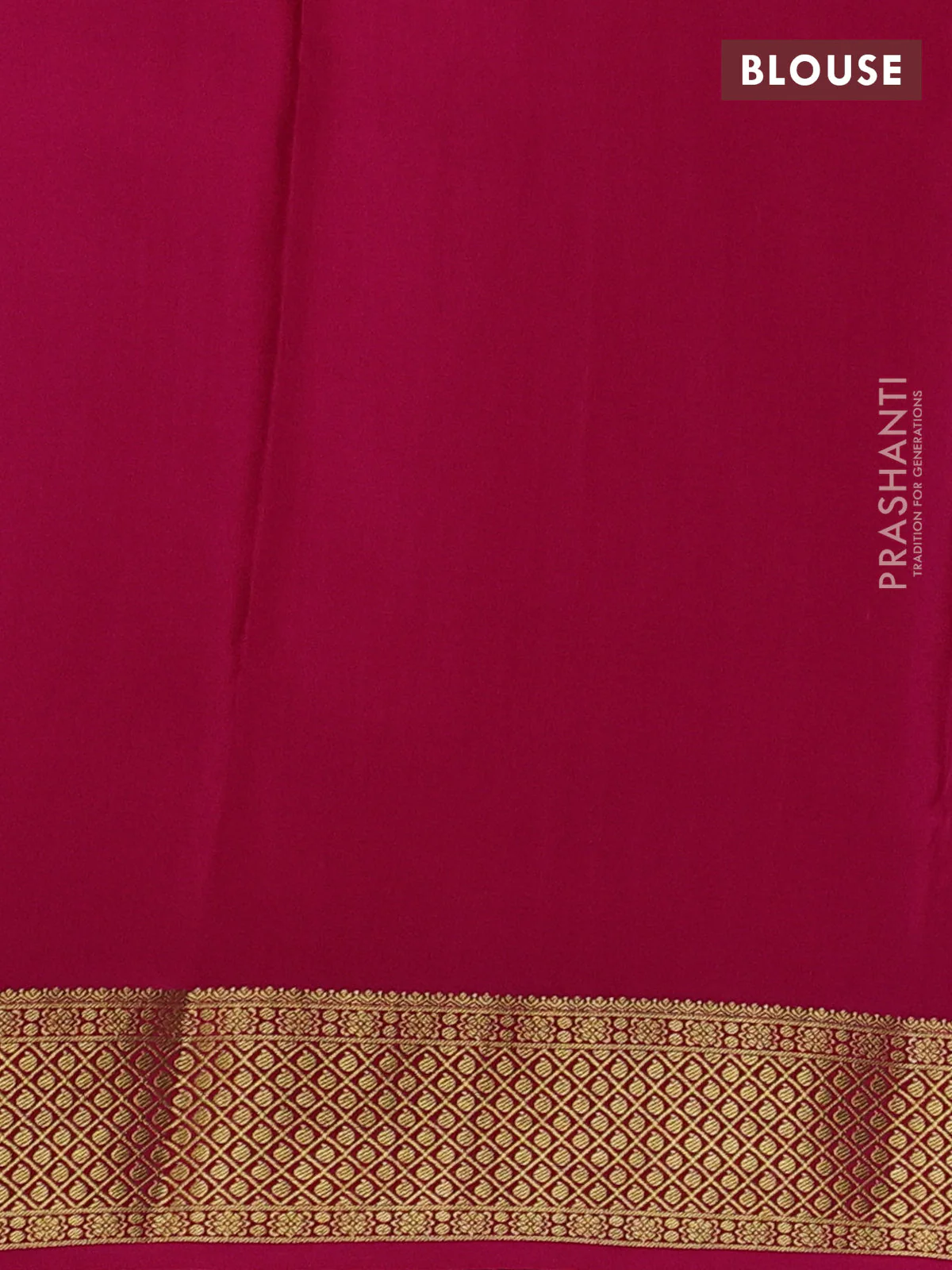 Pure mysore silk saree lavender and pink with allover zari weaves & buttas and zari woven border - Image 3