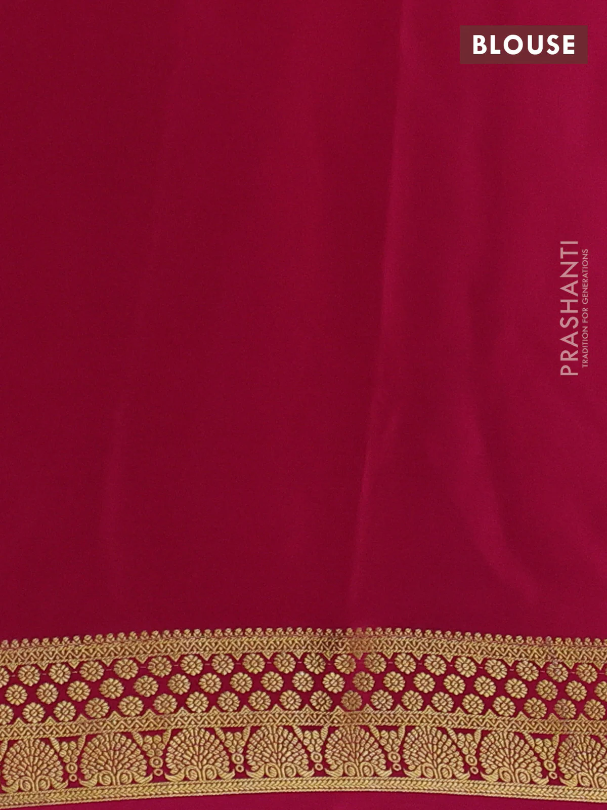 Pure mysore silk saree lavender shade and magenta pink with allover zari woven buttas and zari woven border - Image 3