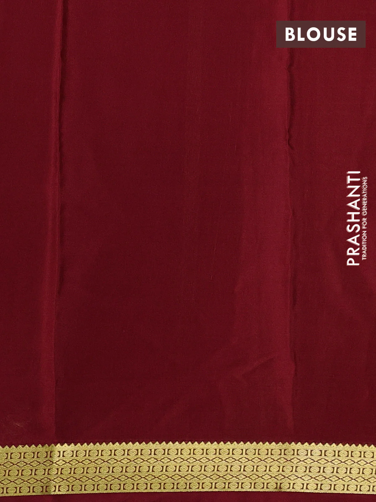 Pure mysore silk saree light green and red with plain body and zari woven border - Image 3