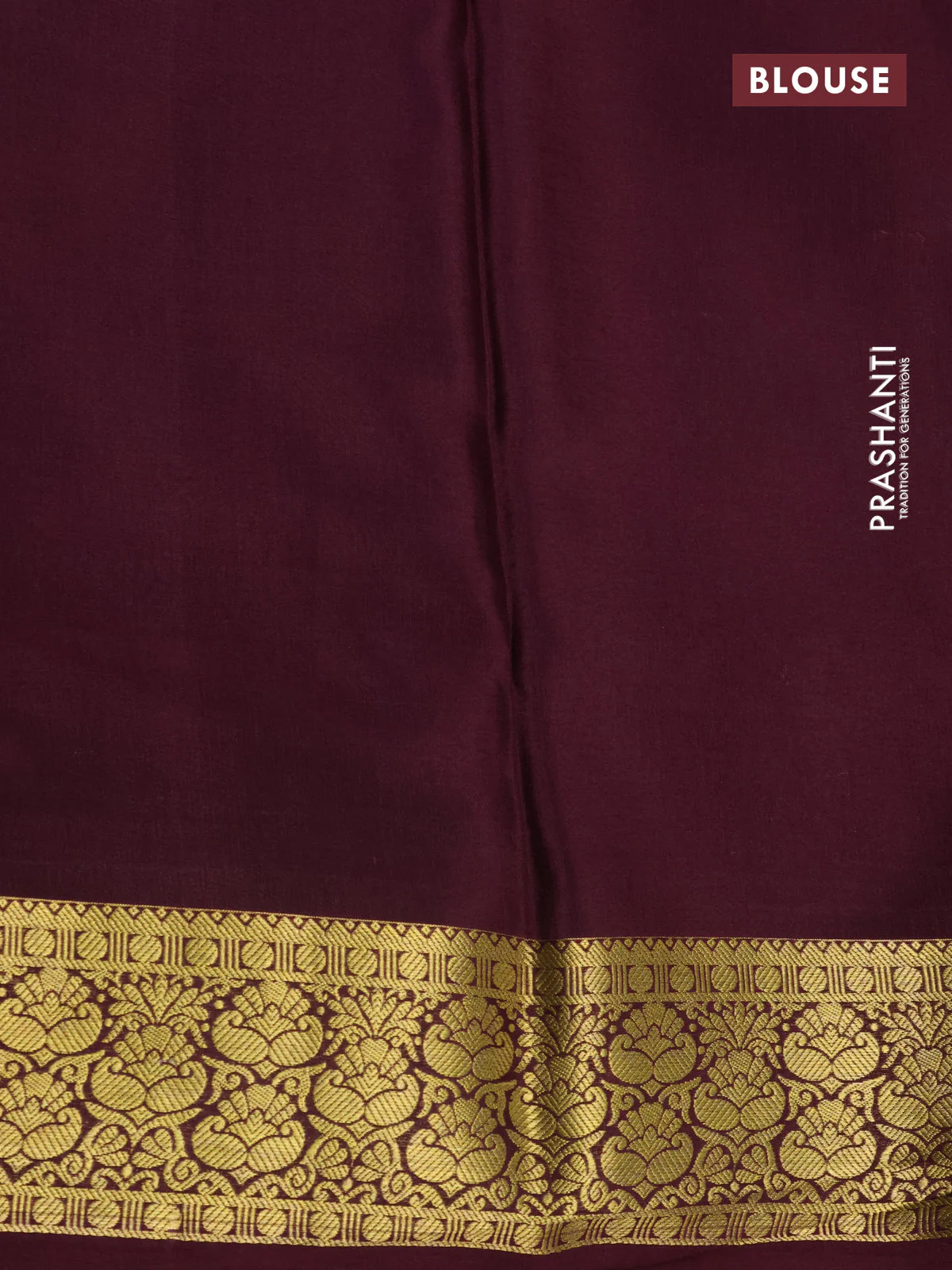 Pure mysore silk saree light pink and deep wine shade with half & half style and zari woven border - Image 3