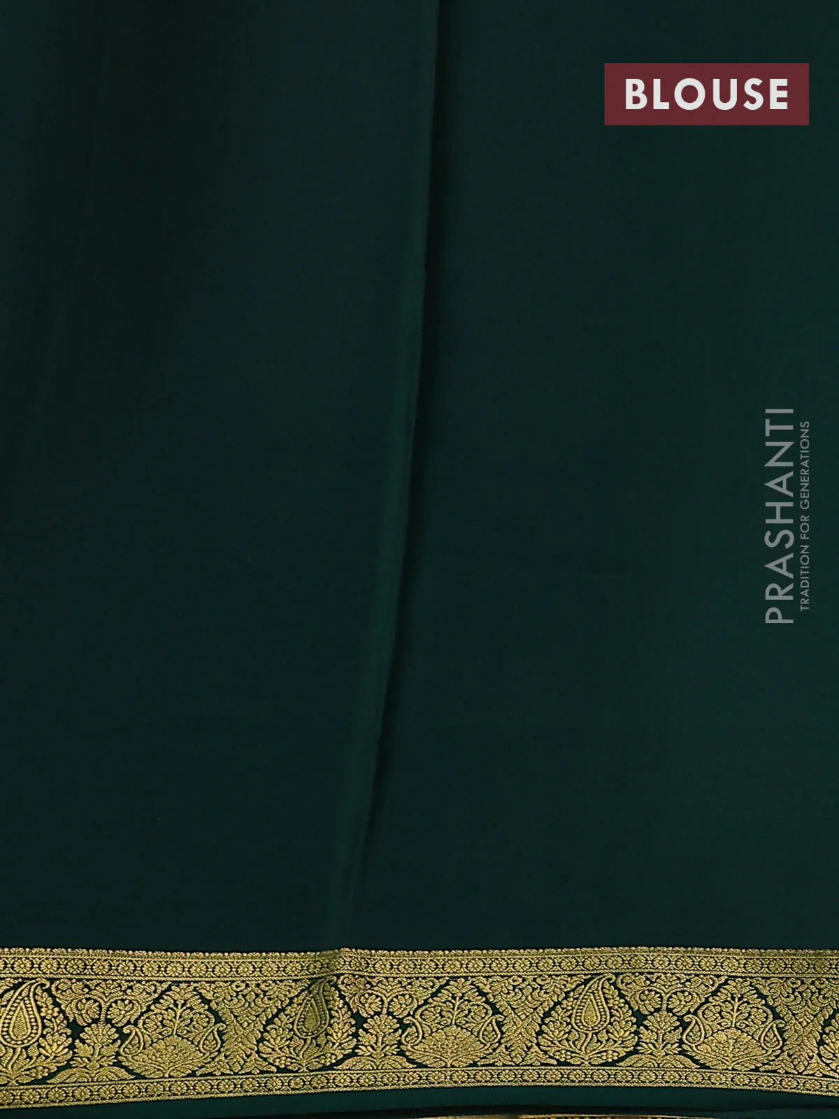 Pure mysore silk saree light pink and green with allover zari checked pattern and zari woven border - Image 3