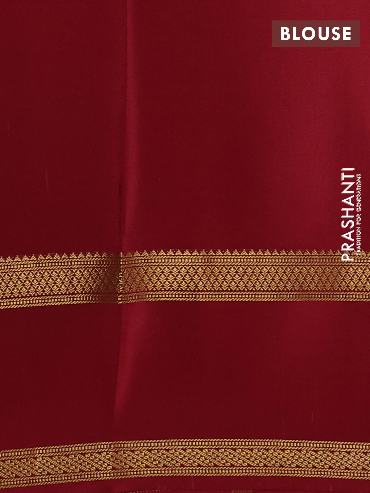 Pure mysore silk saree lime green and maroon with allover zari woven small checked pattern and rettapet zari woven border - Image 3