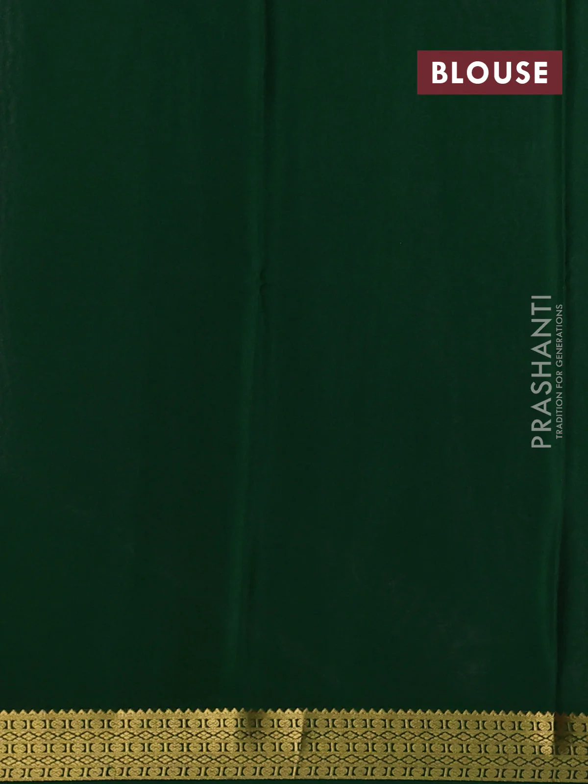 Pure mysore silk saree lotus pink and green with plain body and zari woven border - Image 3