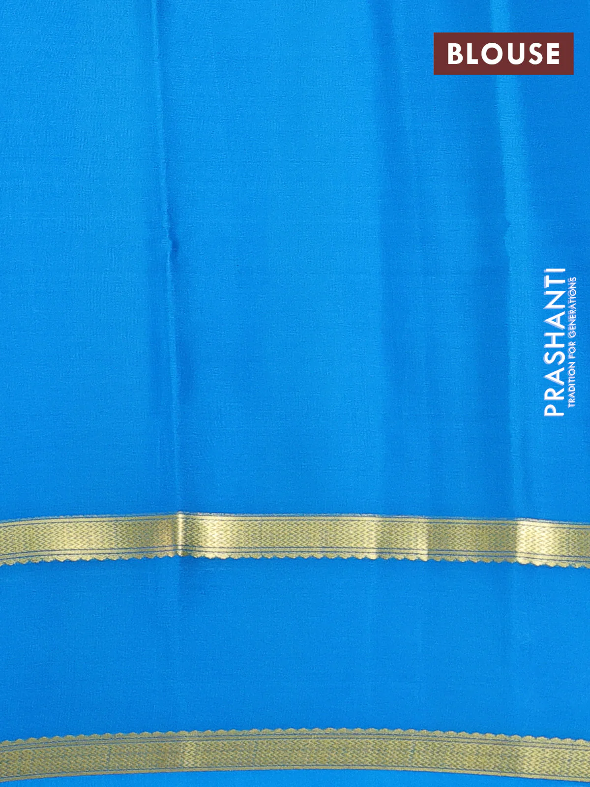 Pure mysore silk saree maroon and cs blue with allover zari woven checked pattern and rettapet zari woven border - Image 3
