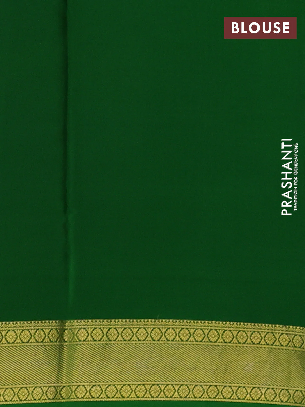 Pure mysore silk saree maroon and light green with allover zari checks & buttas and rettapet zari woven border - Image 3