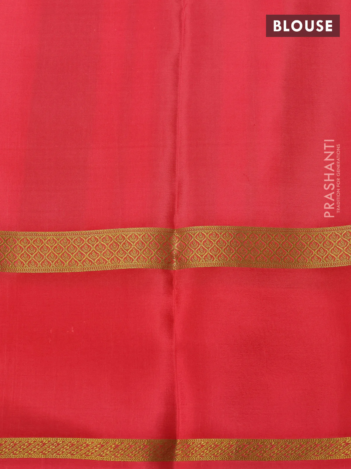 Pure mysore silk saree multi colour and dark peach with allover checks & geometric prints and rettapet zari woven border - Image 4