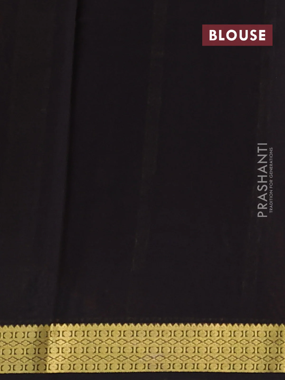 Pure mysore silk saree mustard yellow and coffee brown with plain body and zari woven border - Image 3